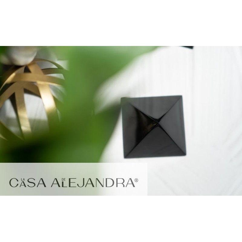 LA CASA DE ALEJANDRA | Pidamide de Obsidiana Negra (Grande)