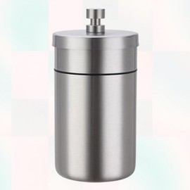 Durable 304 Stainless Steel Ashtray with Lid for Office Storage