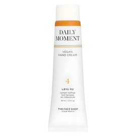 The Face Shop Daily Moment Vegan Hand Cream 04 Sunset Rooftop, 30ml, 1ea / 더페이스샵 데일리 모먼트 비건 핸드크림 04 노을지는 옥상, 30ml, 1개