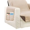 Elegant Comfort Quilted Furniture Protectors Solid and Printed Design Reversible