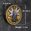 The Archangel Michael Challenge Coin - Psalm 91:10-11 Inspirational Religious