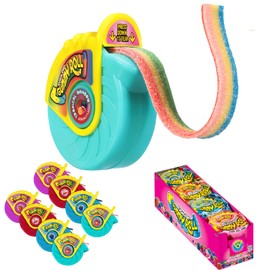 Push Pop Gummy Roll Christmas Candy Gummies, 8Ct Individually Wrapped Gummies in Assorted Fruity Flavors, Full Size Chewy Candy, Birthday Party Favors, Stocking Stuffers, Gifts For Kids