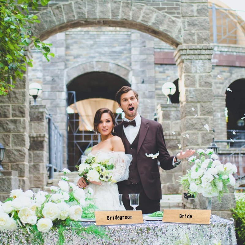 BENECREAT 22 Pack Acrylic Display Stands Name Plates for Desks