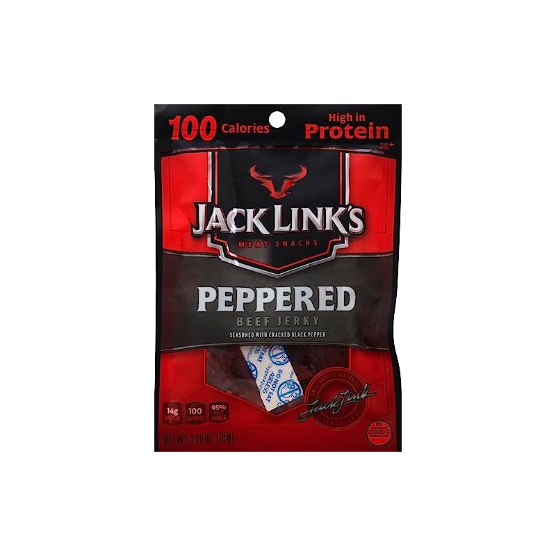 JACK LINKS 10000008421 1.25 oz Pepp Beef Jerky