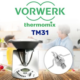 MONTERAL Set of Blade and Gasket - for Vorwerk Thermomix TM 31 Food Processor - Warranty 10 Years