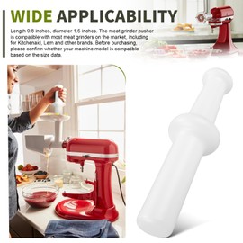 Meat Grinder Pusher Tool Meat Grinder Plunger Compatible with Kitchenaid Lem Food Meat Grinder