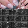 30 Sheets Silver Nail Sticker Silver Lace Nail Art Stickers
