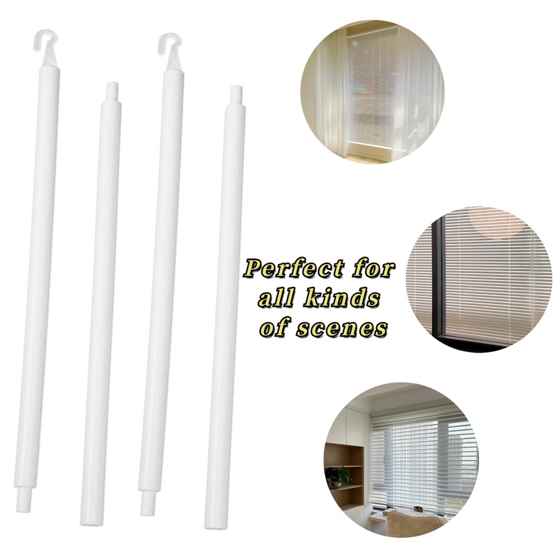 Detachable Blind Rods Blind Wands Replacement with Hook 24 Inches