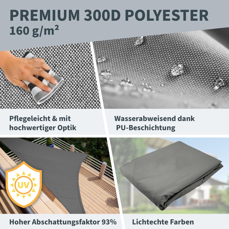 TTL Garden 2.5 x 2.5 x 3.5 m Triangular Awning