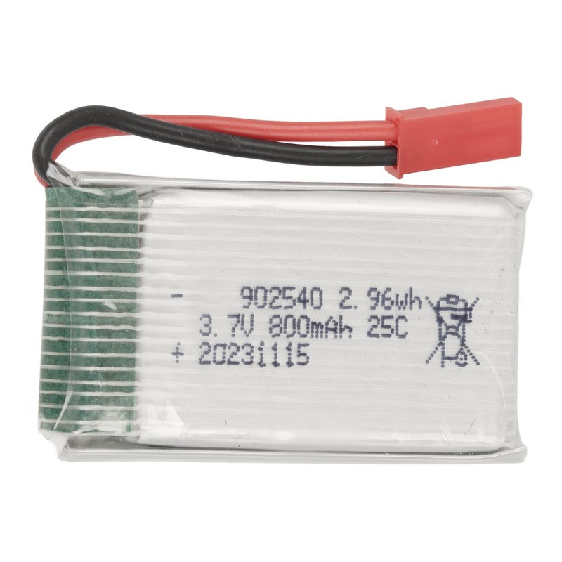 3.7V 800mAh LiPo Battery Rechargeable Drone Lithium Battery With JST
