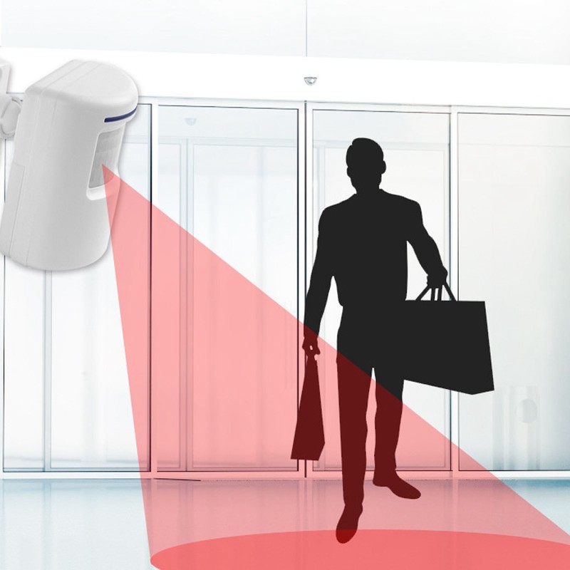 Infrared Sensor Doorbell Wireless Trigger Alarm Door Entry Welcome Doorbell