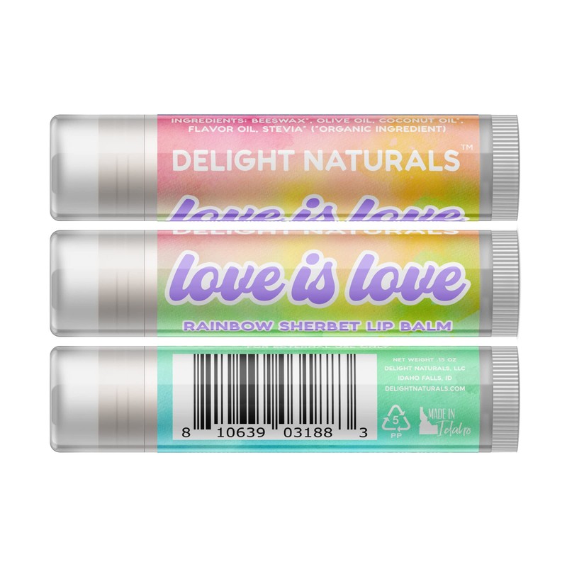 Delight Naturals Pride Lip Balm Gift Set