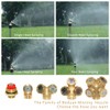 beduan Sprinkler Mister Head 1/2" NPT Brass 4 Holes Garden