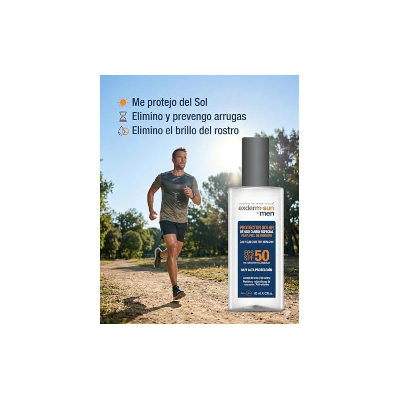 Exderm Sun For Men Protector Solar Facial FPS 50 Bloqueador