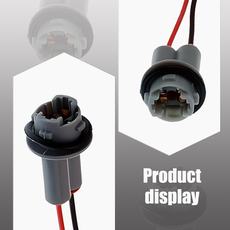 Tesnaao 2 PCS T10 Car Light Bulb Socket Wiring Harness,