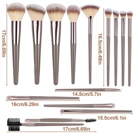 LuLiyLdJ 15-piece make-up brush set, make-up brush set, make-up brush set, make-up brush, eyeshadow brush set