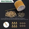 Keadic 102 Pieces 30 Feet Jewellery Making Chains Kit W