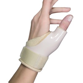 Medicalab Tutore Pollice Mano TUMBIX, Ortesi Per Pollice Made in Italy, Tutore Rigido per Artrosi, Dito a Scatto, Rizoartrosi, Tendiniti, Lesioni e Fratture (S, DESTRA)