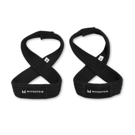 Myprotein Medium Figure 8 Lifting Straps for Weight Lifting, Deadlifts, Powerlifting | High-Performance Wrist Support for Gym, Strength Training & Bodybuilding (6"-7.5" Wrists)
