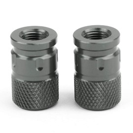 Mad Hornets Pair CNC Titanium Anti-Thief Tire Valve Stem Caps Fit for Car Truck Bike Motorcycle