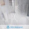 EurCross 72 x 84 inch Extra Long Clear Shower Curtain