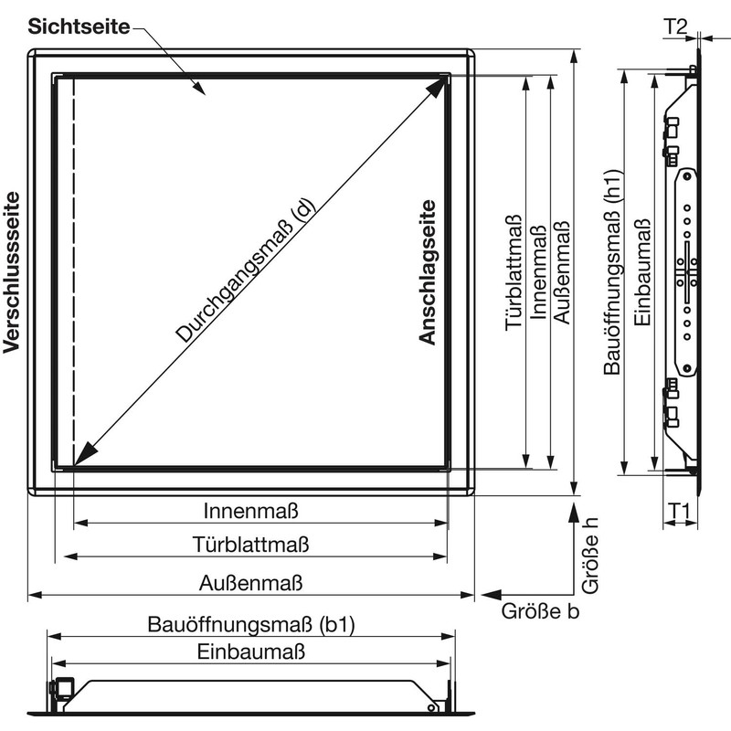 Upmann Softline Inspection Door