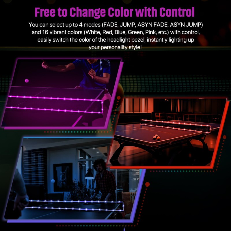 Ehaijia LED Ping Pong Table Net Light, 13 Ft Light