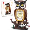 TGL TYCOLE Owl Clock Building Blocks Set,STEM Building Toys with