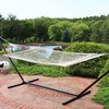 Sunnydaze Cotton Rope Double Hammock for Outside - 450-Pound Capacity