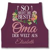 Geschenk mit Namen personalisiert by Shirtracer - Apron - Grandmother