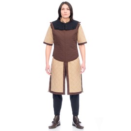 Burgschneider Dungeons & Dragons Fighter Class Full Clothing Adult Unisex Costume Set (Hemp/Brown, Extra Large)