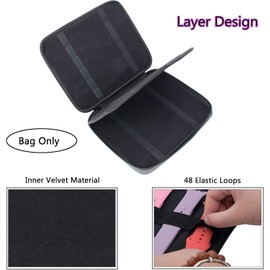 PACMAXI - 48 correas de reloj, funda de transporte para la mayoría de tamaños de correas de reloj, organizador para correas de reloj con capacidad para 48 piezas, solo bolsa (gris)