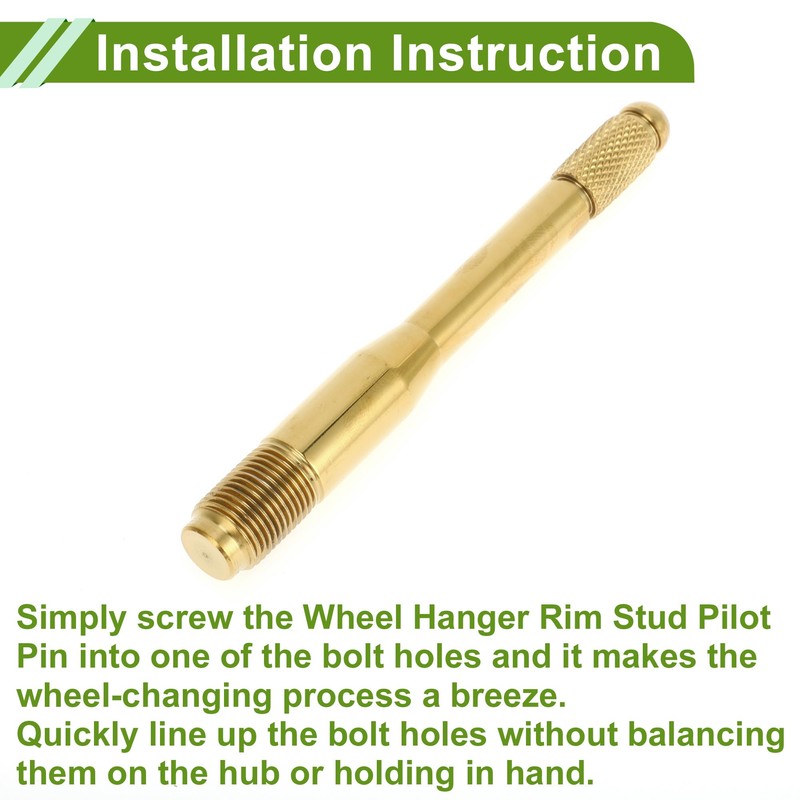 HOPESPANNER Universal M14x1.25 Wheel Alignment Pin Durable 120mm Rim Stud