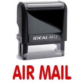 AIR MAIL Red Office Stock Self-Inking Rubber Stamp
