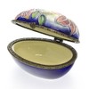 Old Tupton Ware Lily, lying egg shaped hinged trinket box