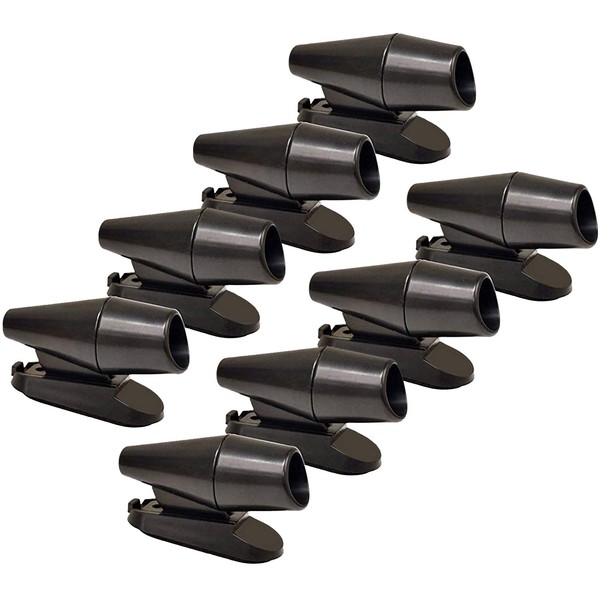 CITKOU CITKOU 8Pcs Deer Whistles for Vehicles Wind Activated Black