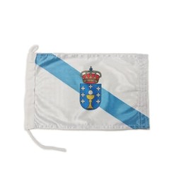Premium Boat Flag 8 x 12 Inches (20 x 30 cm) Fabric Weight - Printed Heavy Duty with Knit and Loop Nautical Flag of 20 x 30 cm (Galicia)