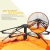 GlareWheel Instant Pop Up Tent 4 Person Orange
