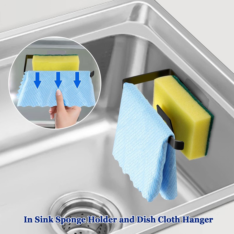 GAViA Kitchen Sink Sponge Holder - Sponge and Dish Cloth