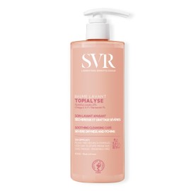 SVR TOPIALYSE Soothing Creamy Cleansing Face + Body Wash, 1% Niacinamide, Omega 3.6.9 - 24hr Nourishing Protective Bath / Shower Balm for Severely Dry, Itchy, Eczema-Prone Sensitive Skin, 400ml