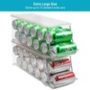 Sorbus Soda Can Organizer for Refrigerator - Stackable w Lid