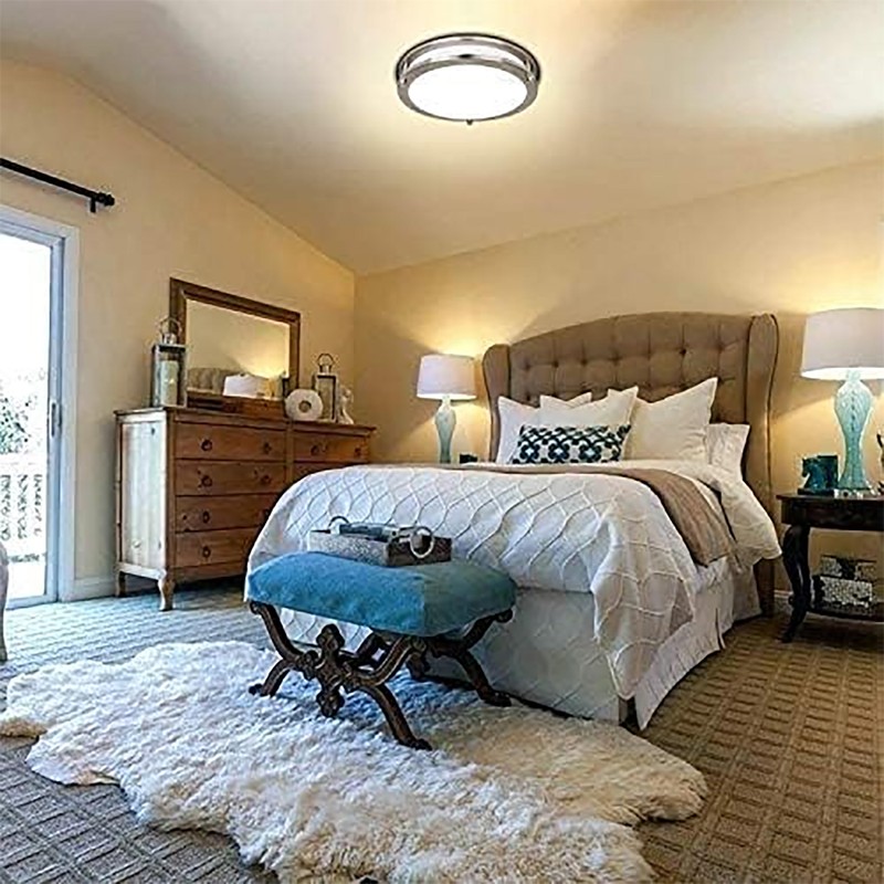 hykolity 10 inch Flush Mount LED Ceiling Light Fixture, 17W