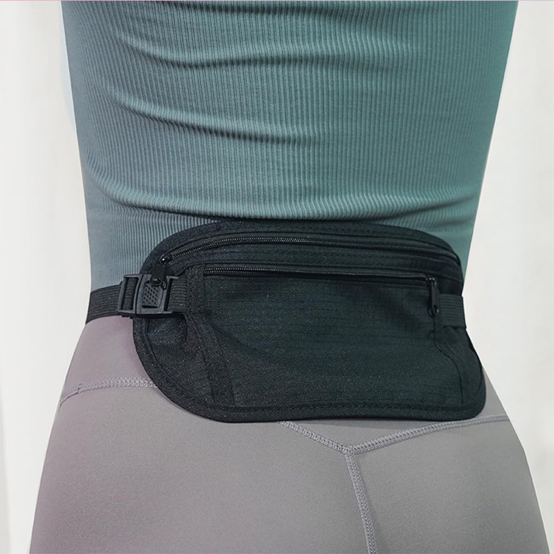 LeTradeJP Anti-Theft Bag, Waist Bag, Invisible Thin, Passport Bag, Anti-theft