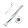 Confirmat Screws, 50PCs M5 x 50mm, Hex Socket Drive Countersunk