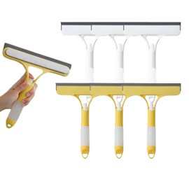 3 in 1 Window Cleaning Scraper, 2025 New Squeegee for Shower Glass, 3 in 1 Spray Function for Glass Doors for Windows Glass, Mirrors Scraper, Brush. Versatile Window Cleaner Tool (6)