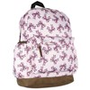 Pretty Pink Bows Coquette Ribbon Backpack Faux Leather Bottom Laptop
