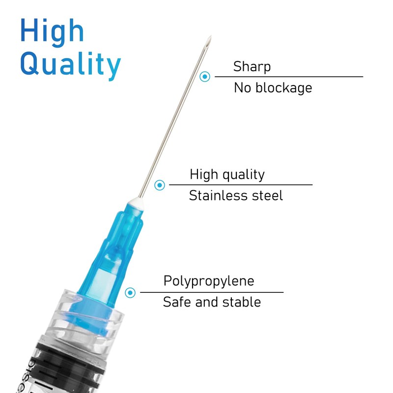 2.5ml Disposable Luer Lock Syringes with 23G 1 Inch Needle