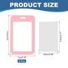 PATIKIL 6 Pack Sliding Clear Badge Holder, Plastic ID Badge
