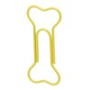 100pcs Colored Dog Bone Shape Paper Clips Black Lightweight Notebook