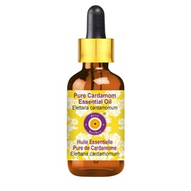 dve herbes Deve Herbes Pure Cardamom Essential Oil (Elettaria cardamomum) with Glass Dropper Steam Distilled 30ml (1 oz)